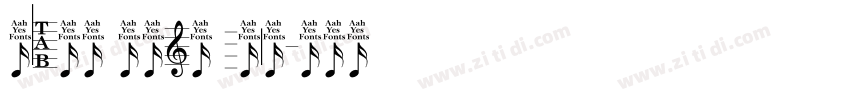Music Note Five字体转换